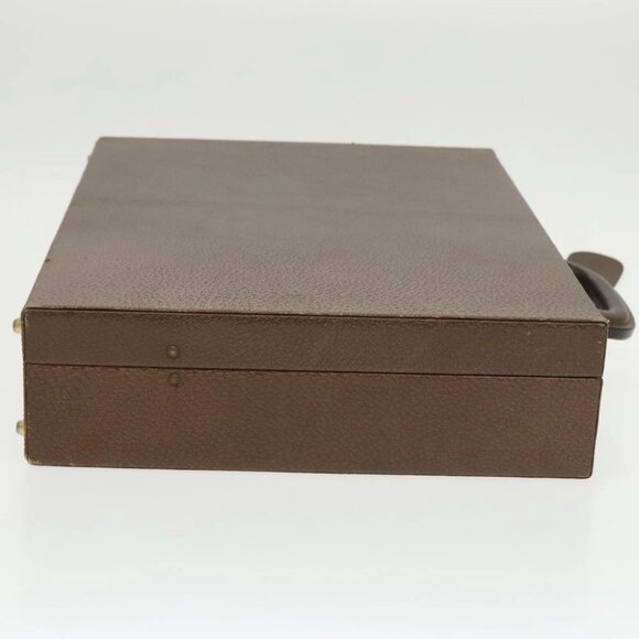 GUCCI Trunk Leather Brown Gold - Picture 5 of 14